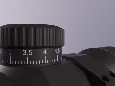 Red Dot Sight Low-poly 3D model shop