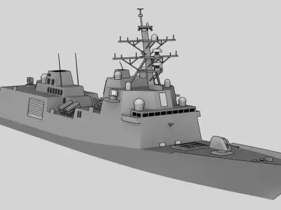 FFG 62 Constellation class Low-poly 3D model