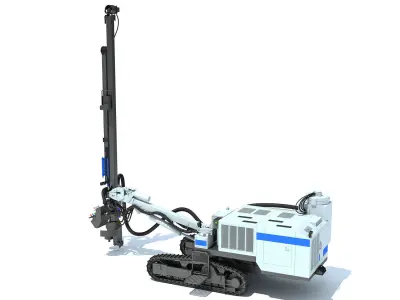 Rock Drilling Rig 3D model