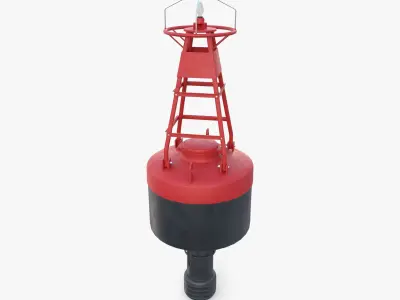 Water buoy v1 Low-poly 3D model