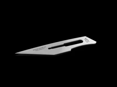Swann Morton 10A Scalpel Blade Free 3D model