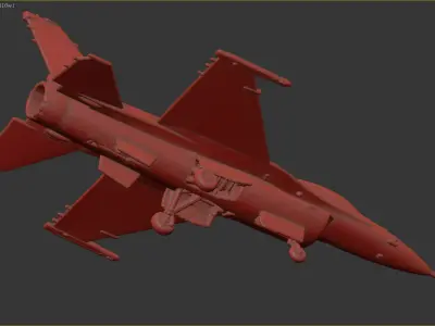 F-16C Fighting Falcon 3D print model