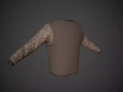 Military Sweater Low-poly 3D model
