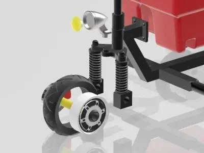 ELECTRIC COOLER SCOOTER IN 1 24TH SCALE FOR DIORAMAS 3D print model