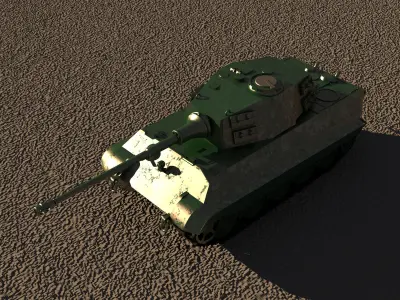 Panzer Tiger II Heinkel 3D model