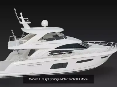 Ultra Luxury Super Yacht Pack - Modern Flybridge - Yachts
