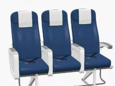 plane chairs Free 3D model