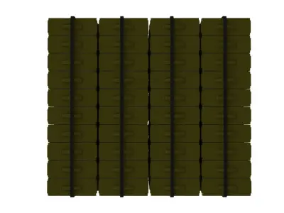 Ammunition Metal Box Palet 3D model