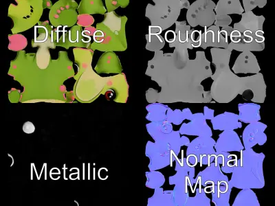 Cute Dinosaur Character Model Pack for Animation and Games Low-poly 3D model