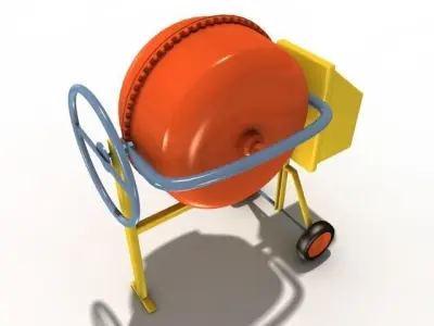 cement mixer 3D model purchase