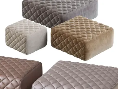 Ashley Pouf by Minotti 3D model