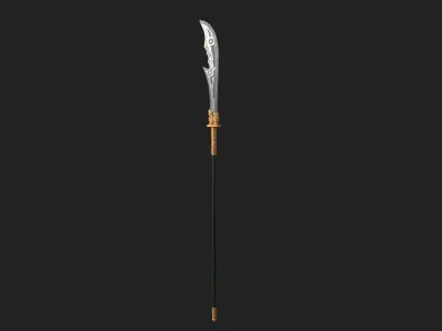 Cresent Blade Type A Low-poly 3D model