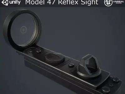 Nydar Model 47 Reflex Sight Low-poly 3D model