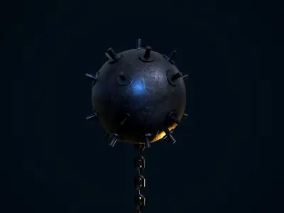Sea Mine Low-poly 3D model