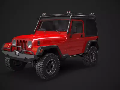 Jeep Wrangler TJ Offroad 3D model