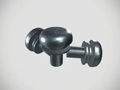 Screw Low-poly 3D model buy
