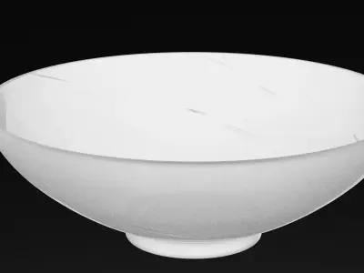 Glass Fruit Bowl Low-poly 3D model
