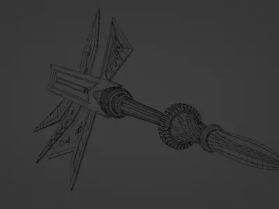 Egyptian God Sword Low-poly 3D model