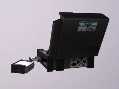 Military Computer Laptop Low-poly 3D model