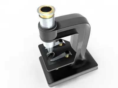 microscope 3D model purchase