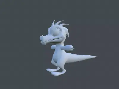 Dinosaur cartoon Low-poly 3D model purchase