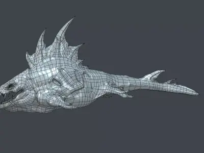 Sea Monster Low-poly 3D model purchase