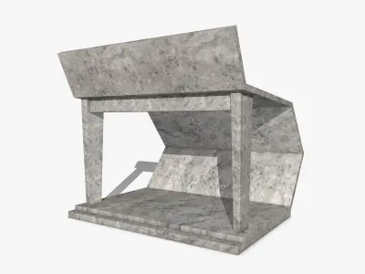 Beton Construction Low-poly 3D model
