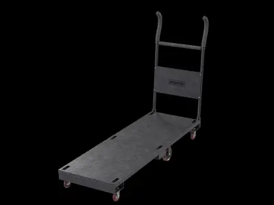 Freight roughneck goods carrier Low-poly 3D model