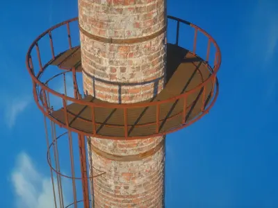 Boiler chimney 3D model