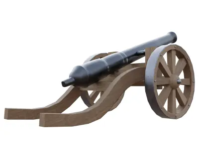 Small Cannon 3D model