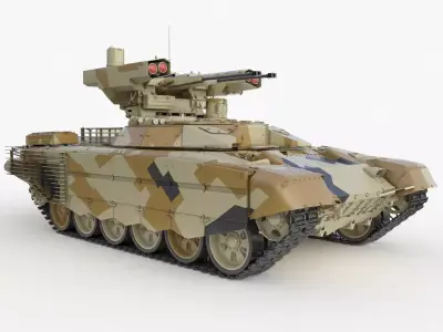 Tank Terminator BMPT 72 Algeria 3D model