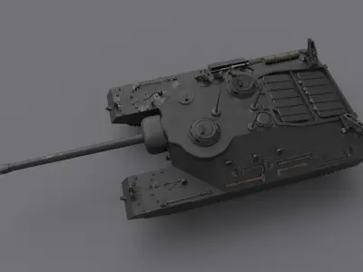 t25 t95 tank low-poly Low-poly 3D model