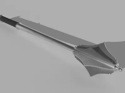 Flanged Mace Low-poly 3D model