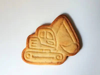 Excavator cookie cutter 3D print model