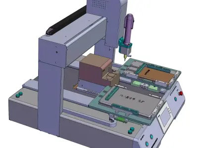 automatic screw locking machine for electronic products 3D model