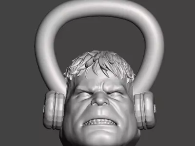 Kettlebell Hulk 10kg - Concrete or cement 3D print model