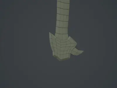 Fantasy Sword Low-poly 3D model 3