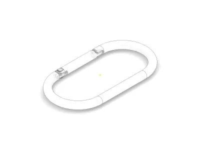 Carabiner 1 model as prop for 3D rendering 3D model