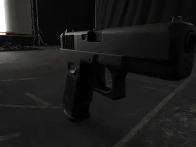 Glock 19 Gen5 9x19  Low-poly 3D model