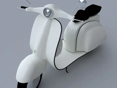 Scooter vespa Low-poly 3D model buy