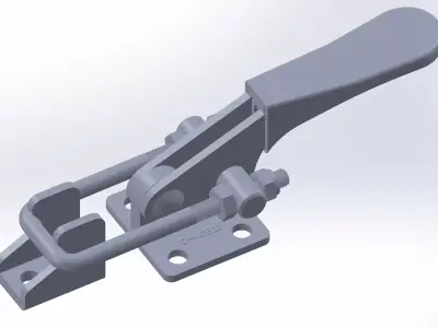 GP-1323 latch with handle Free 3D model