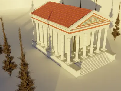 Ancient Temple 3D model purchase