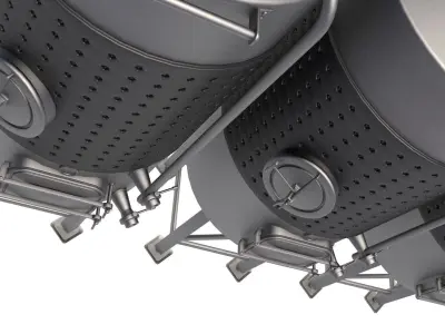 Steel Wine Tanks 3D model purchase