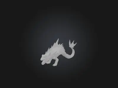 Realistic Leviathan Model Low-poly 3D model