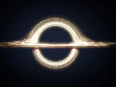  Gargantua Black Hole Accretion Disk Animated For Blender 
