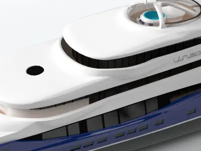 Linea Luxury Yacht Dynamic Simulation 3D model
