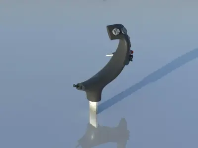Throttle grip for fighter jet 3D model by DesignKA