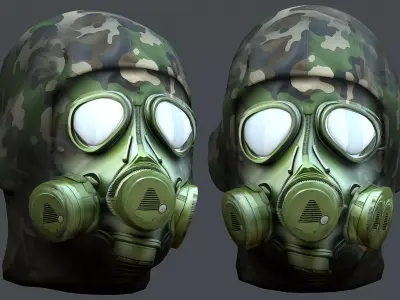 Helmet 3d model military combat Military Low-poly Low-poly 3D model 3