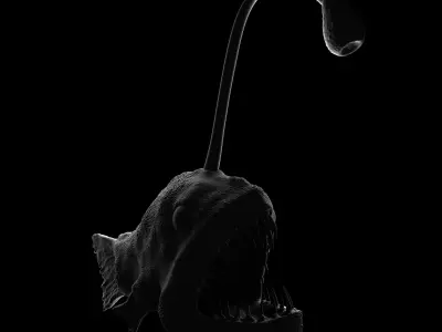 Scary fish 3D model