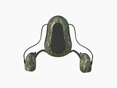 Jetpack H08 Green Camouflage - SciFi Character Design Low-poly 3D model
